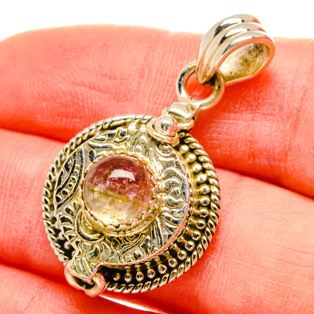 Pink Tourmaline Pendants handcrafted by Ana Silver Co - PD16676