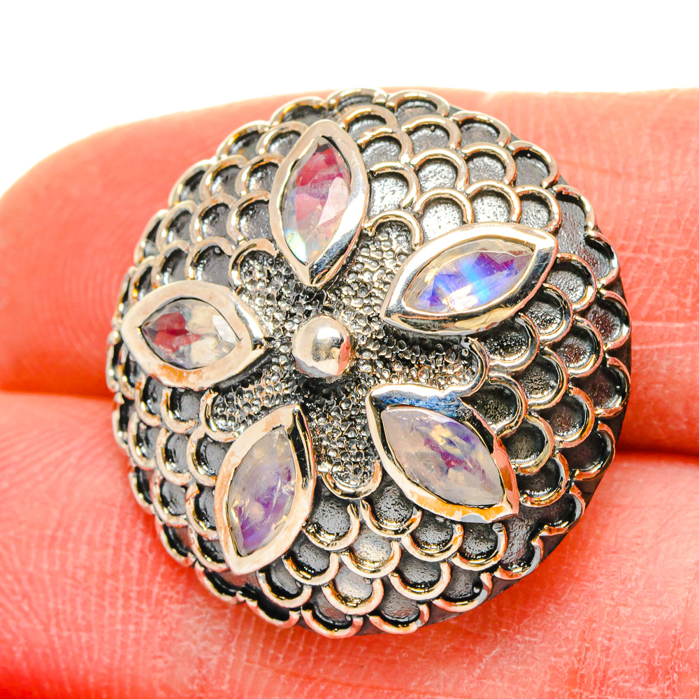 Rainbow Moonstone Pendants handcrafted by Ana Silver Co - PD16677