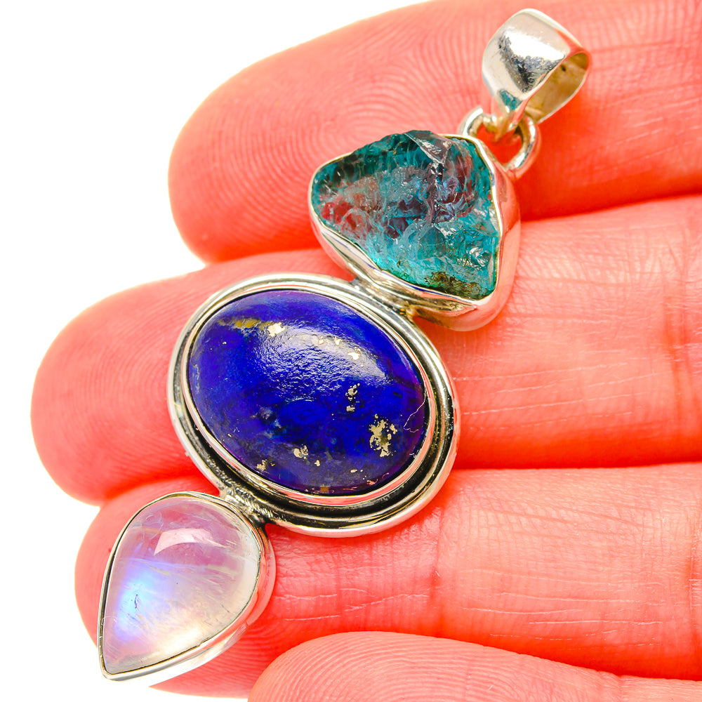 Lapis Lazuli Pendants handcrafted by Ana Silver Co - PD16683