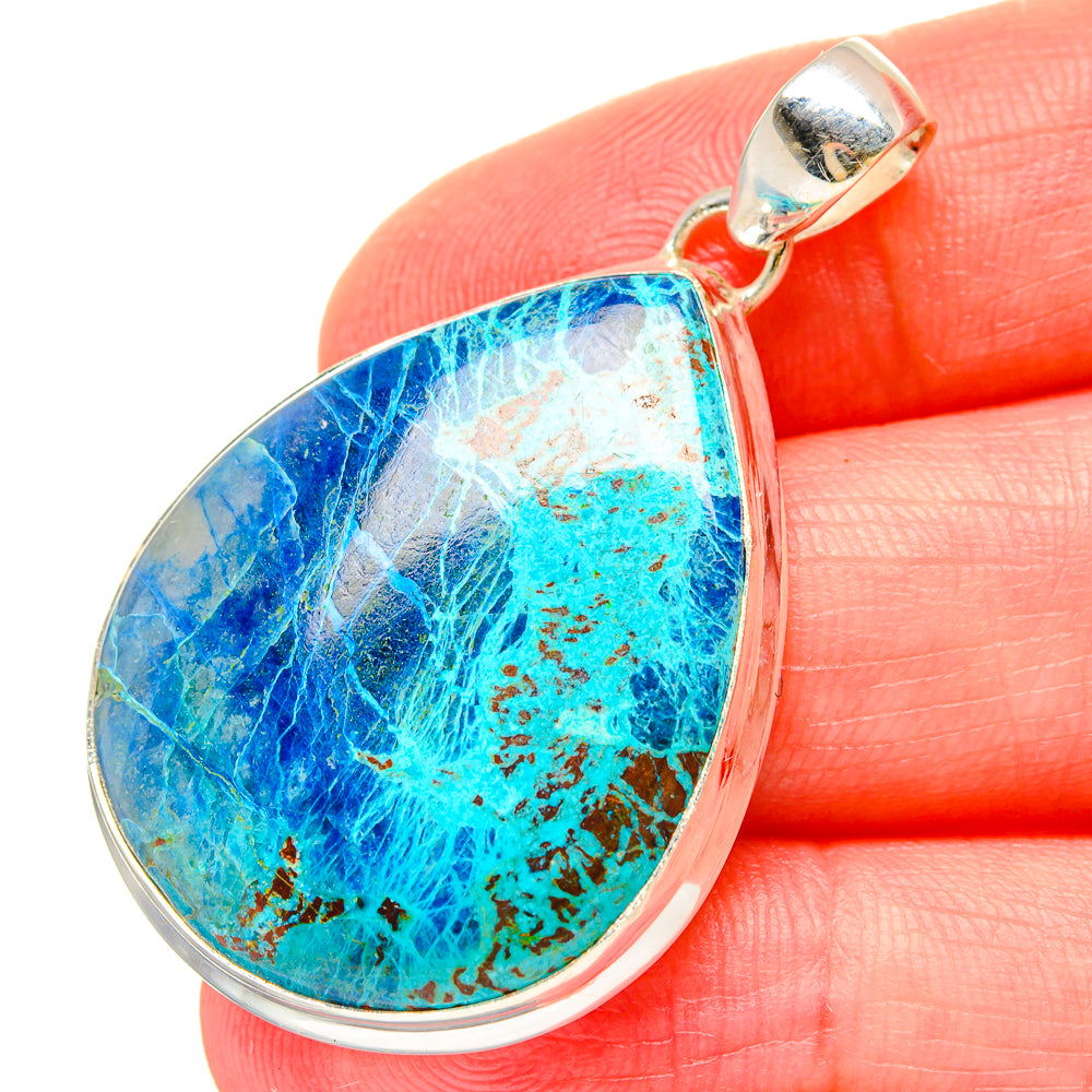 Chrysocolla Pendants handcrafted by Ana Silver Co - PD16684