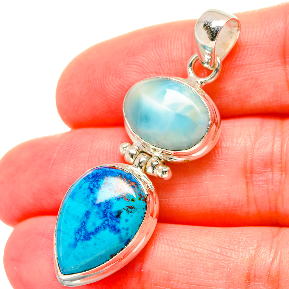 Shattuckite Pendants handcrafted by Ana Silver Co - PD16686