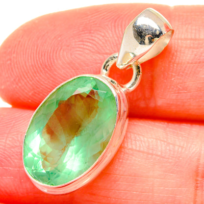 Green Fluorite Pendants handcrafted by Ana Silver Co - PD16697