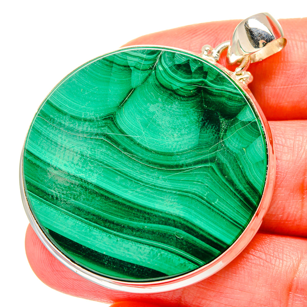Malachite Pendants handcrafted by Ana Silver Co - PD16703