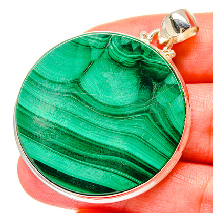 Malachite Pendants handcrafted by Ana Silver Co - PD16703