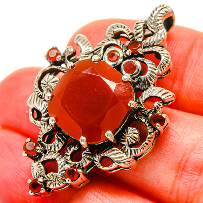 Red Onyx Pendants handcrafted by Ana Silver Co - PD16710