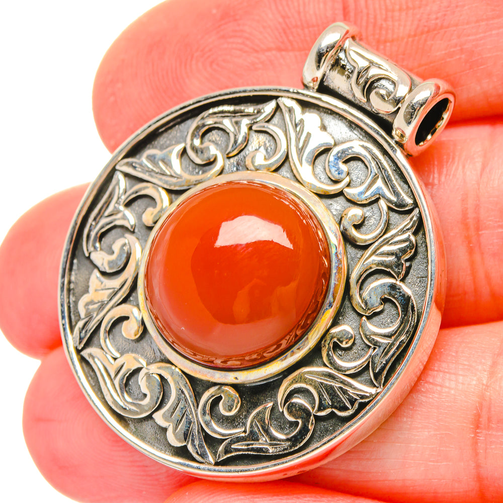 Carnelian Pendants handcrafted by Ana Silver Co - PD16712