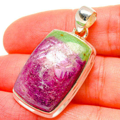 Ruby Zoisite Pendants handcrafted by Ana Silver Co - PD16716