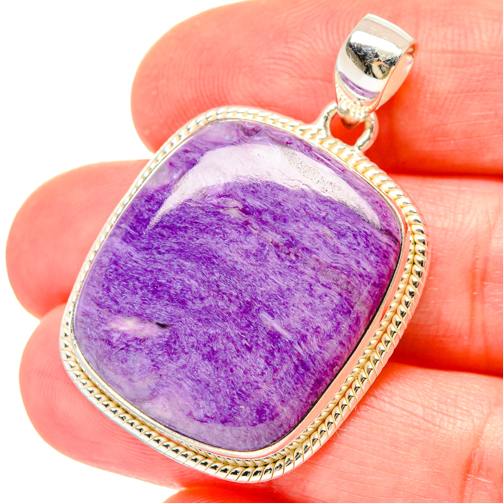 Charoite Pendants handcrafted by Ana Silver Co - PD16717