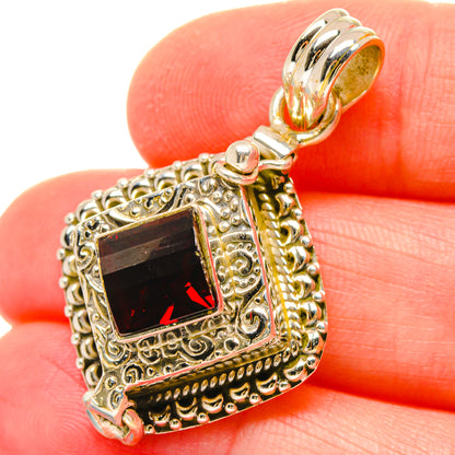 Garnet Pendants handcrafted by Ana Silver Co - PD16727