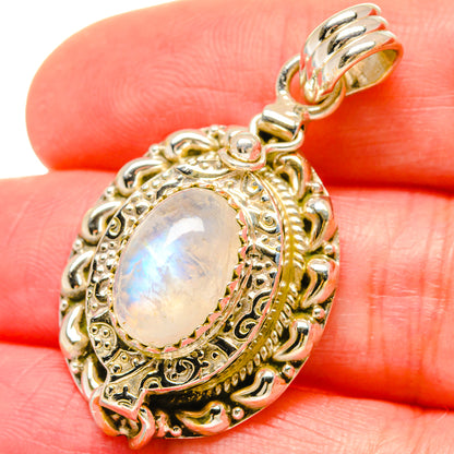 Rainbow Moonstone Pendants handcrafted by Ana Silver Co - PD16735