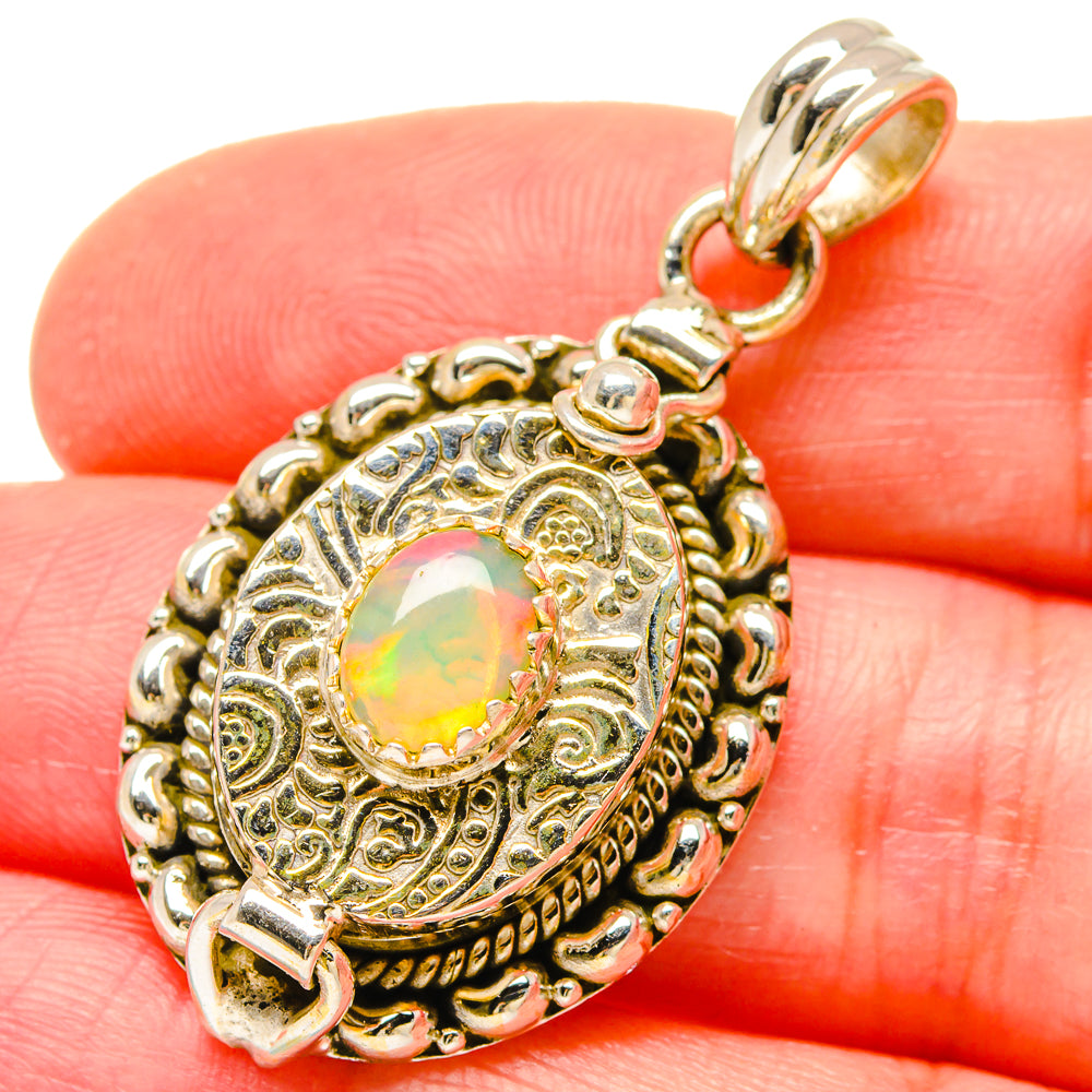 Ethiopian Opal Pendants handcrafted by Ana Silver Co - PD16750
