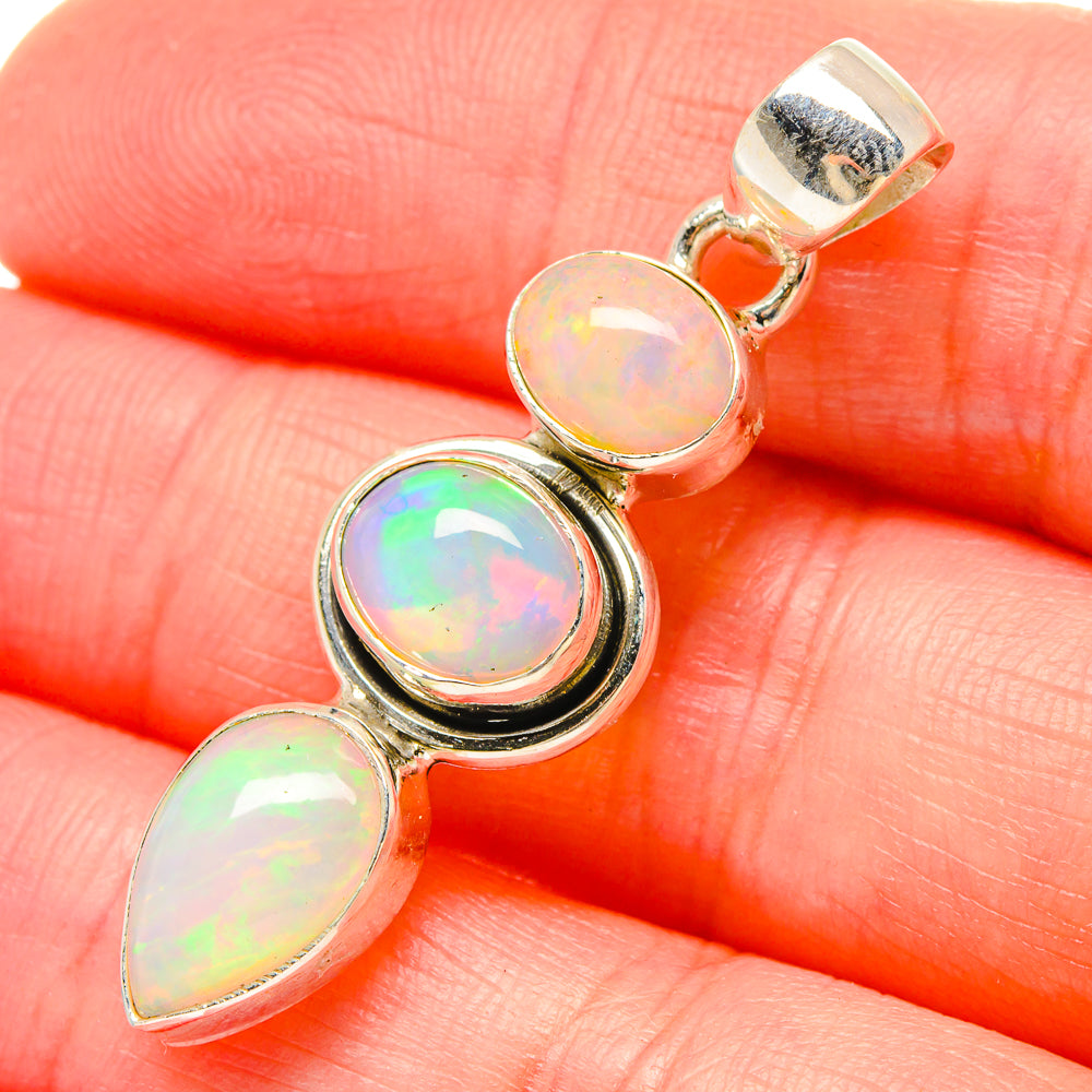 Ethiopian Opal Pendants handcrafted by Ana Silver Co - PD16751