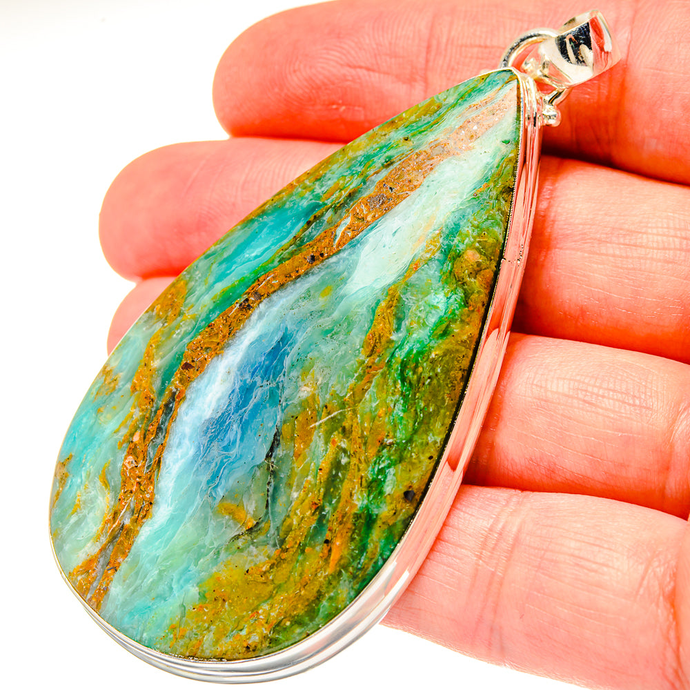Peruvian Opal Pendants handcrafted by Ana Silver Co - PD16757