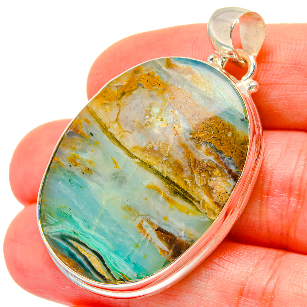 Peruvian Opal Pendants handcrafted by Ana Silver Co - PD16758