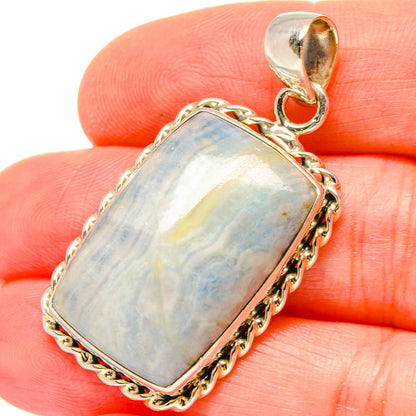 Blue Scheelite Pendants handcrafted by Ana Silver Co - PD16763