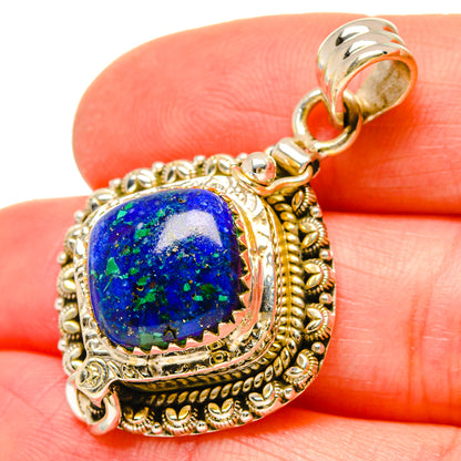 Azurite Pendants handcrafted by Ana Silver Co - PD16767