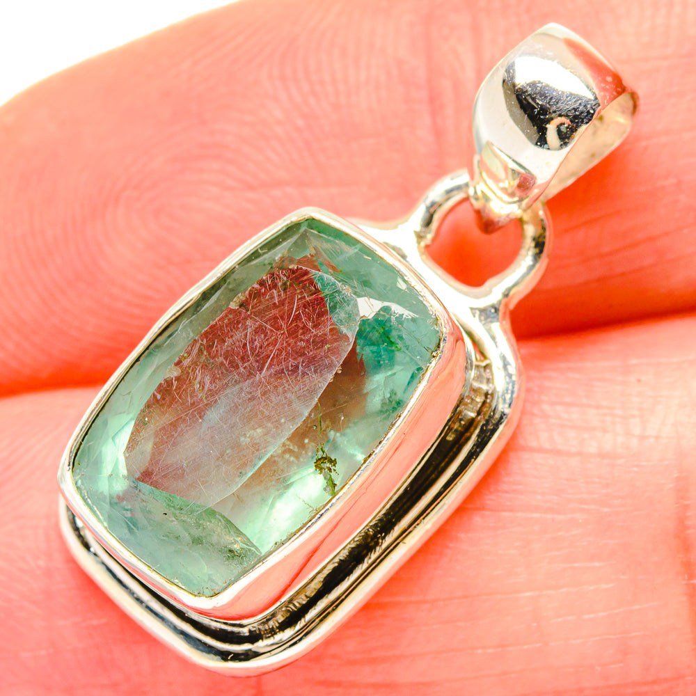 Green Fluorite Pendants handcrafted by Ana Silver Co - PD16773