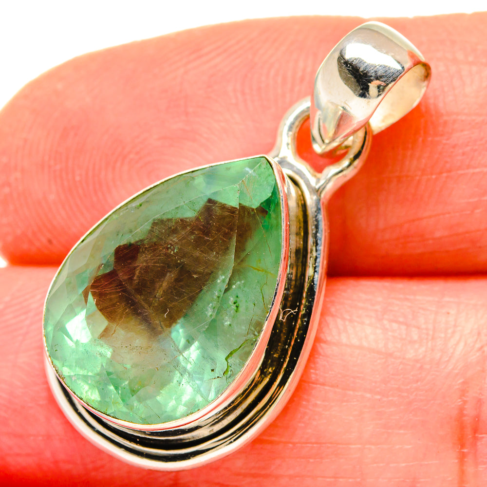 Green Fluorite Pendants handcrafted by Ana Silver Co - PD16774