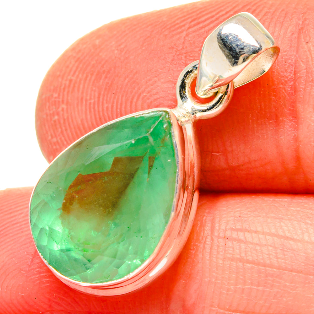 Green Fluorite Pendants handcrafted by Ana Silver Co - PD16784