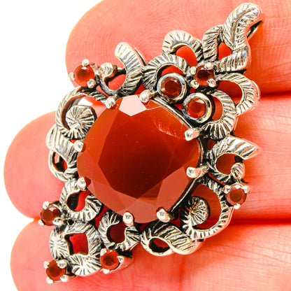 Red Onyx Pendants handcrafted by Ana Silver Co - PD16788