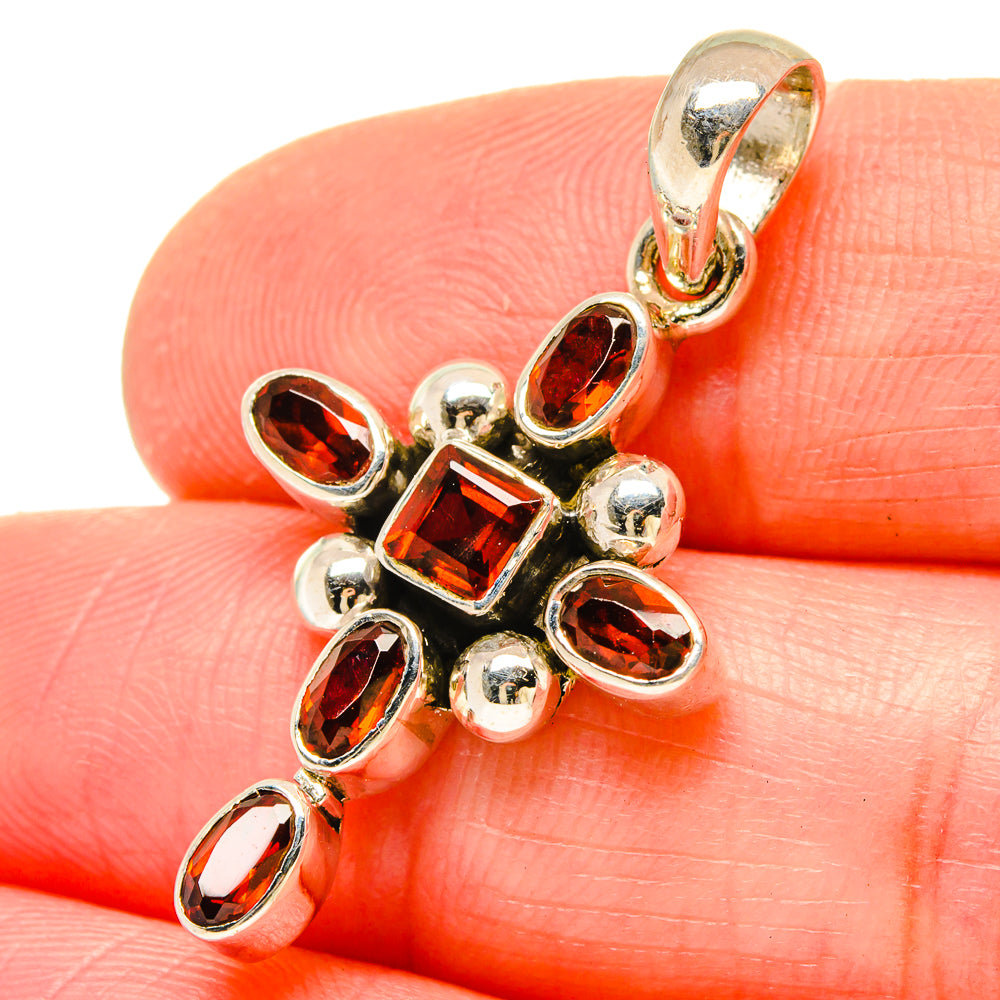 Garnet Pendants handcrafted by Ana Silver Co - PD16796