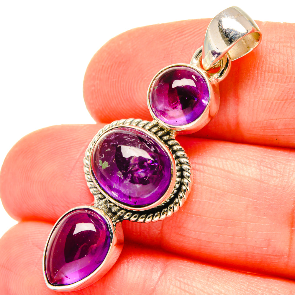Amethyst Pendants handcrafted by Ana Silver Co - PD16797