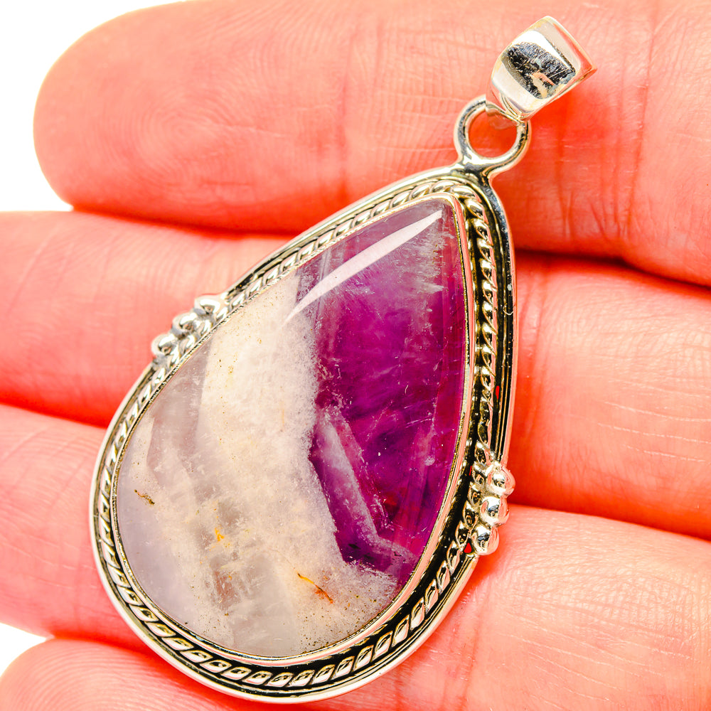 Chevron Amethyst Pendants handcrafted by Ana Silver Co - PD16801