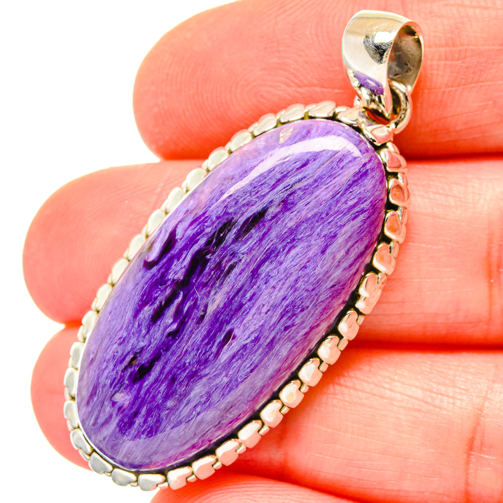 Charoite Pendants handcrafted by Ana Silver Co - PD16802