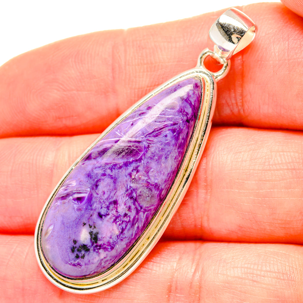 Charoite Pendants handcrafted by Ana Silver Co - PD16806