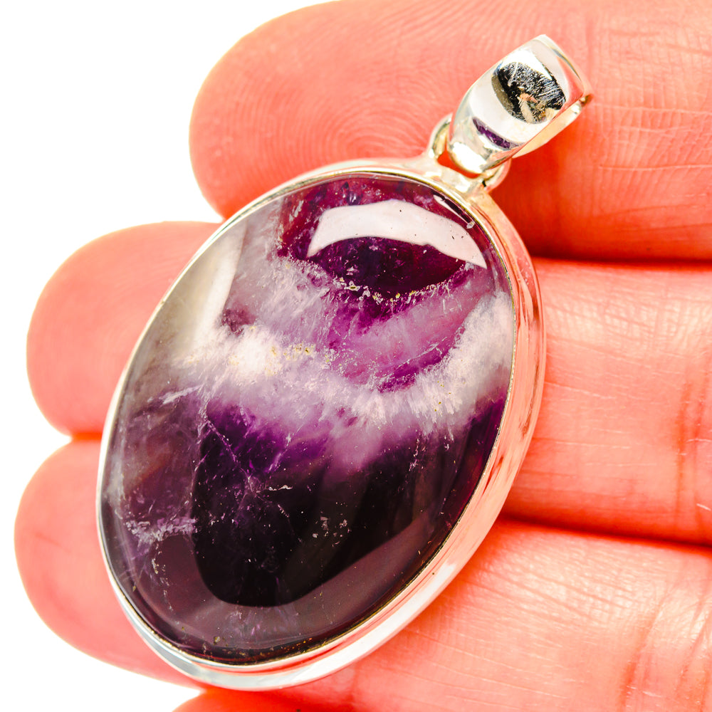 Chevron Amethyst Pendants handcrafted by Ana Silver Co - PD16810