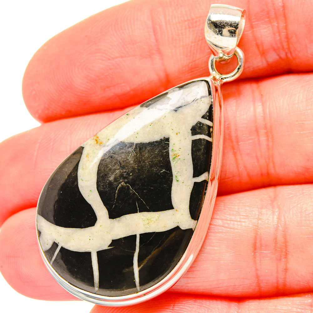 Septarian Geode Pendants handcrafted by Ana Silver Co - PD16814