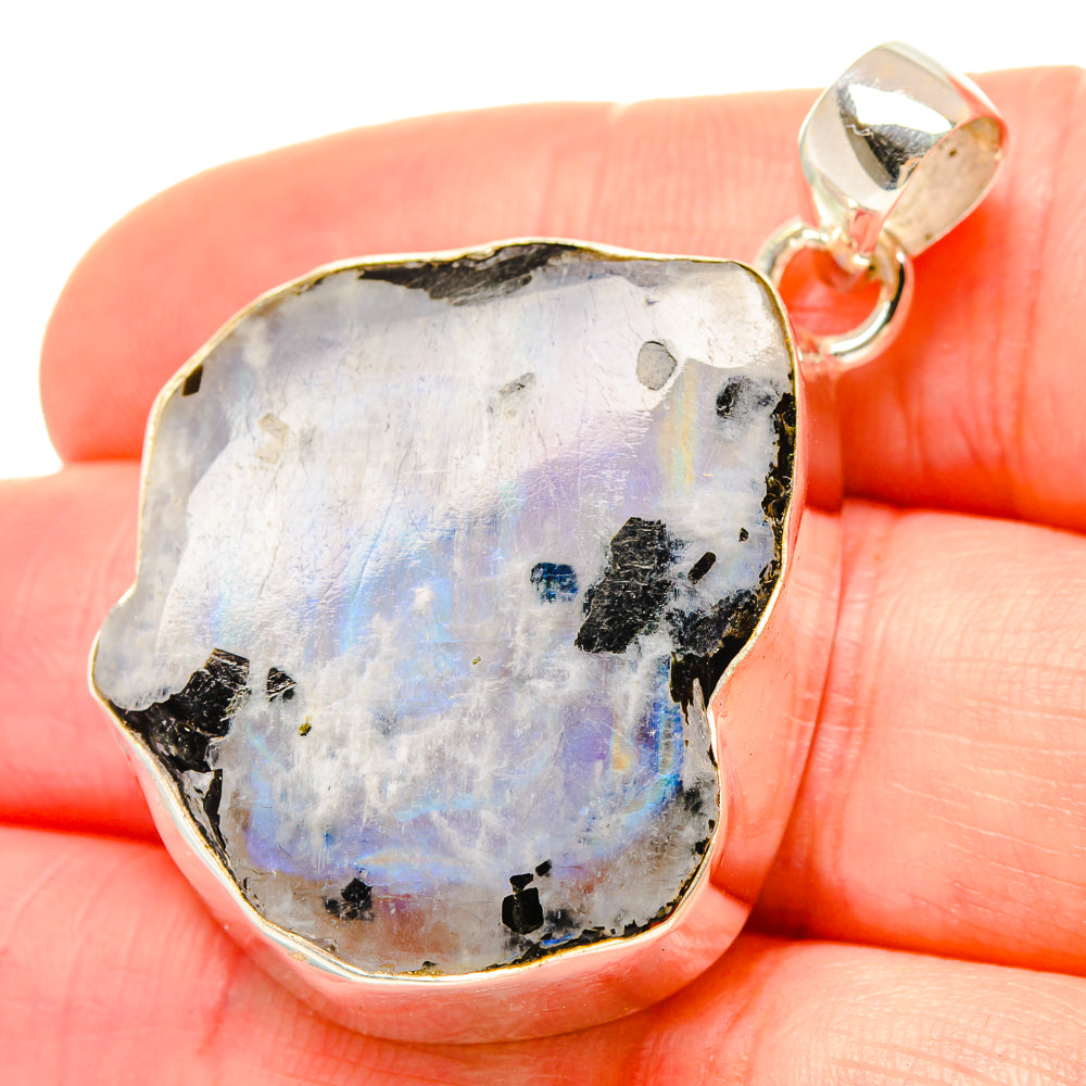 Rainbow Moonstone Pendants handcrafted by Ana Silver Co - PD16819