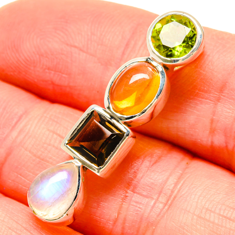 Rainbow Moonstone Pendants handcrafted by Ana Silver Co - PD16826