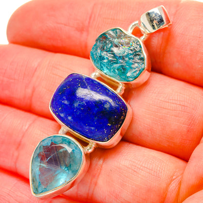 Lapis Lazuli Pendants handcrafted by Ana Silver Co - PD16838