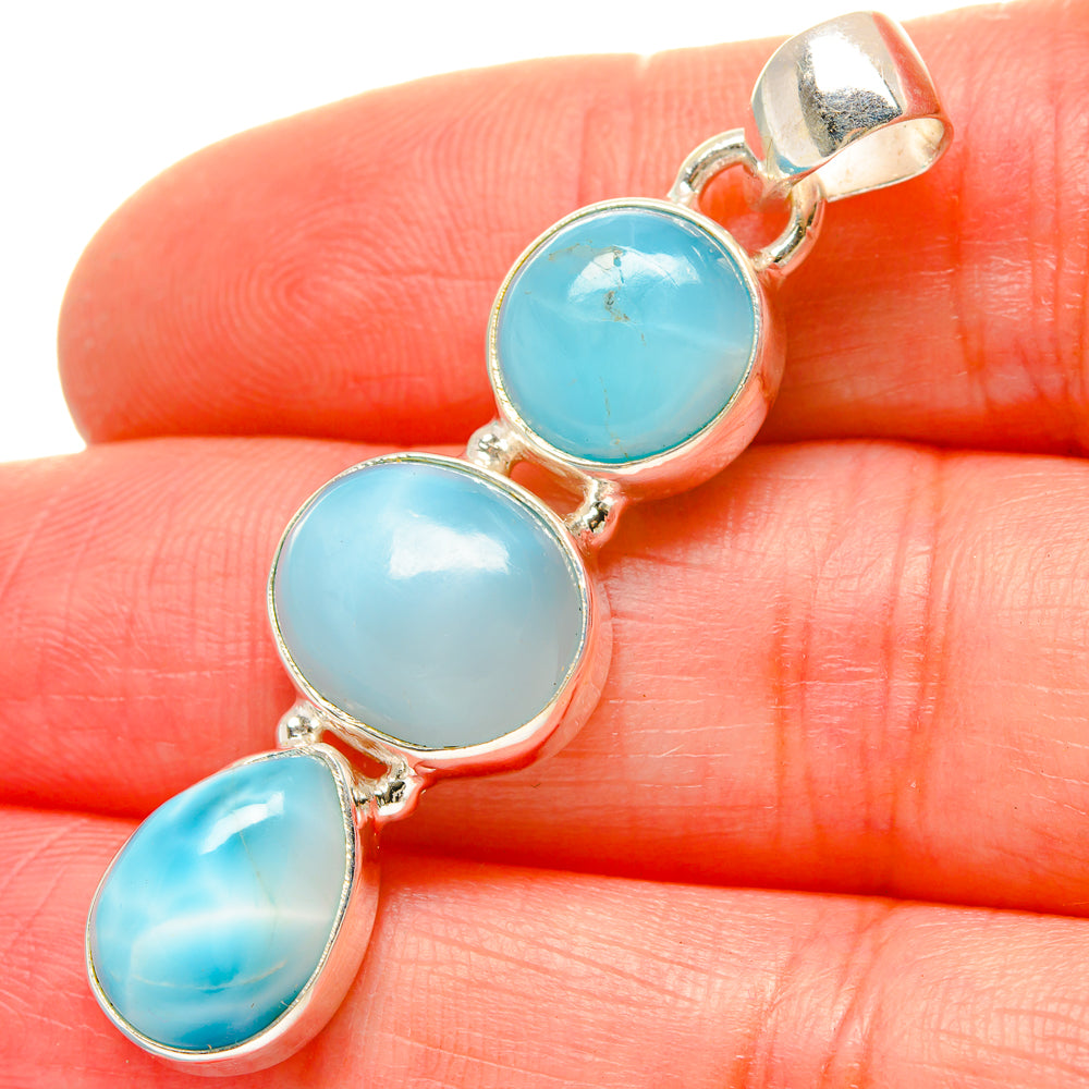 Larimar Pendants handcrafted by Ana Silver Co - PD16842