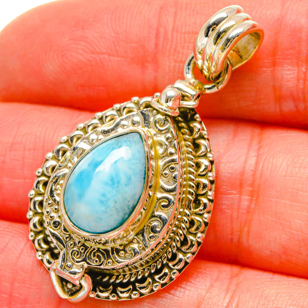 Larimar Pendants handcrafted by Ana Silver Co - PD16844