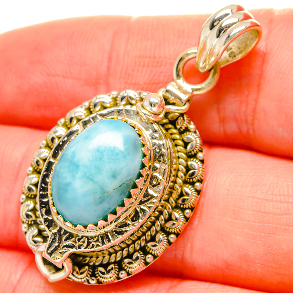 Larimar Pendants handcrafted by Ana Silver Co - PD16845