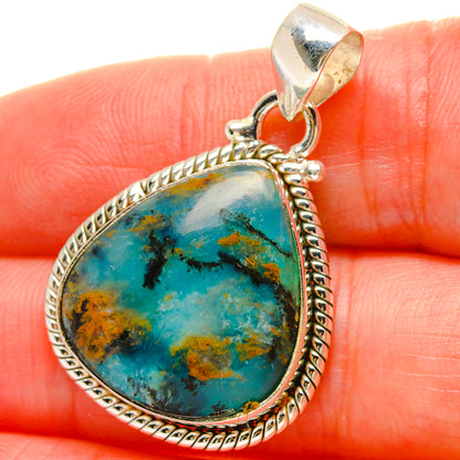 Peruvian Opal Pendants handcrafted by Ana Silver Co - PD16846