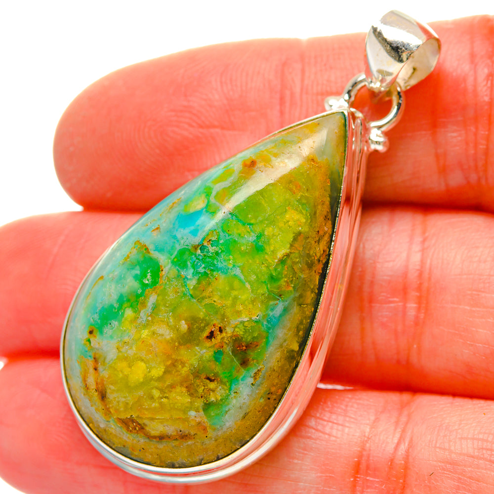 Peruvian Opal Pendants handcrafted by Ana Silver Co - PD16848