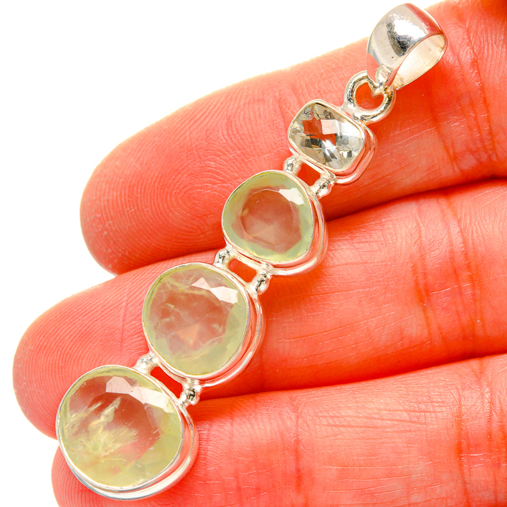 Prehnite Pendants handcrafted by Ana Silver Co - PD16852