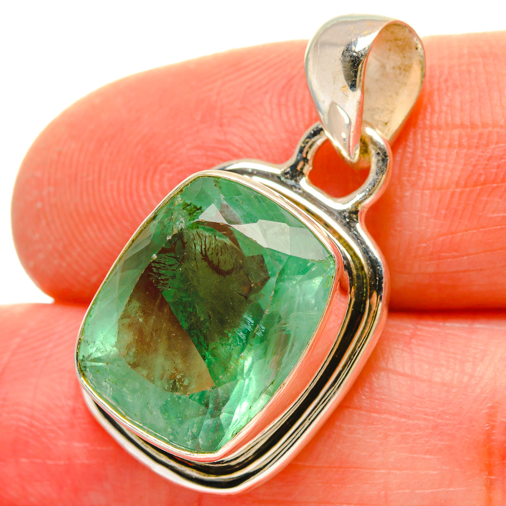 Green Fluorite Pendants handcrafted by Ana Silver Co - PD16853