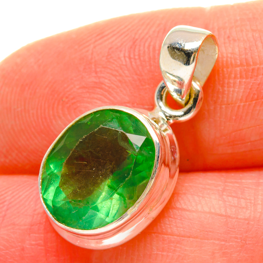 Green Fluorite Pendants handcrafted by Ana Silver Co - PD16855