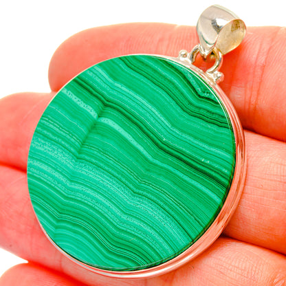 Malachite Pendants handcrafted by Ana Silver Co - PD16856