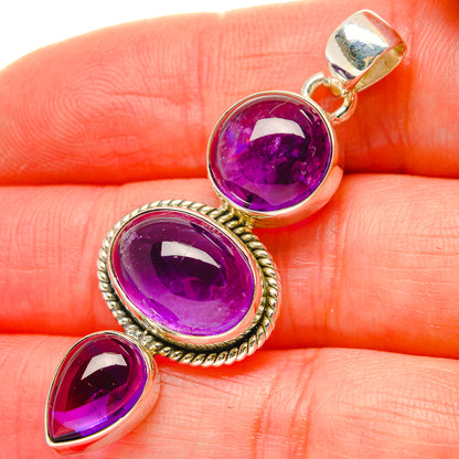 Amethyst Pendants handcrafted by Ana Silver Co - PD16866