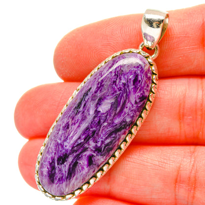Charoite Pendants handcrafted by Ana Silver Co - PD16867