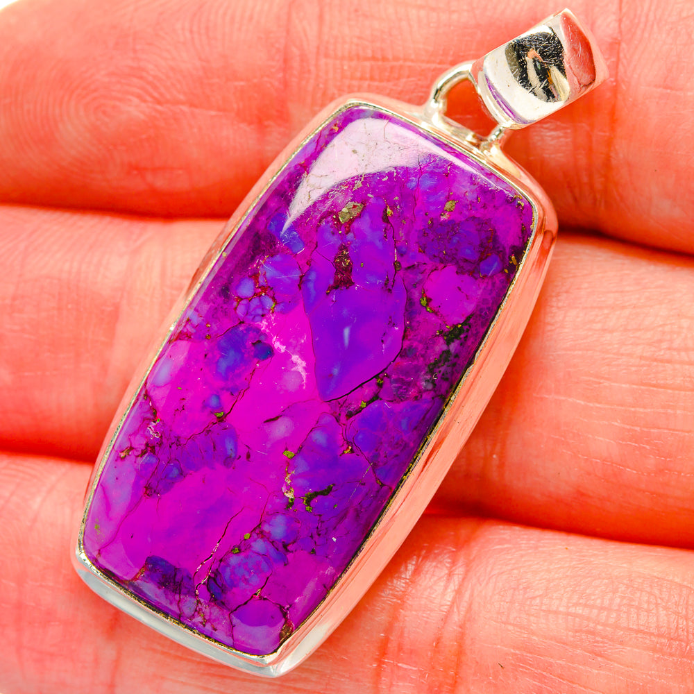 Purple Copper Composite Turquoise Pendants handcrafted by Ana Silver Co - PD16870