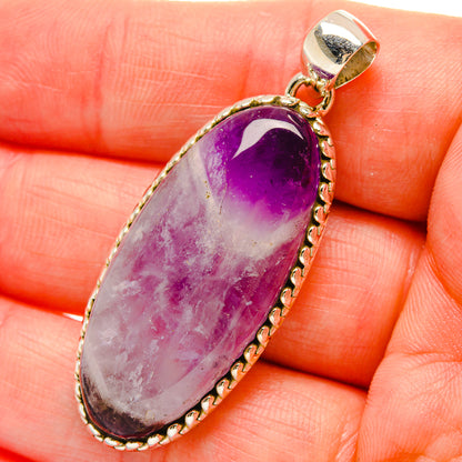 Chevron Amethyst Pendants handcrafted by Ana Silver Co - PD16872