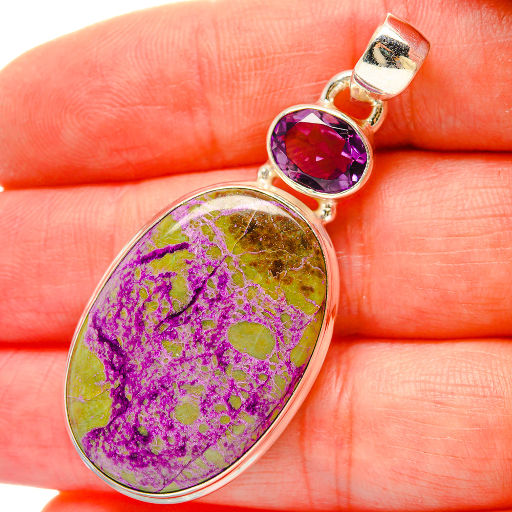 Stichtite Pendants handcrafted by Ana Silver Co - PD16875