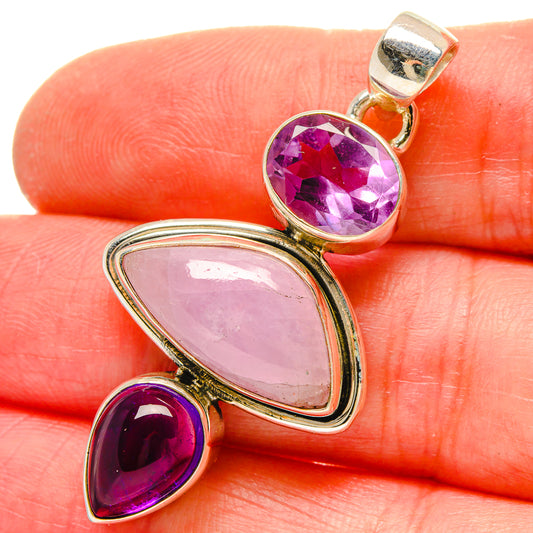 Kunzite Pendants handcrafted by Ana Silver Co - PD16890