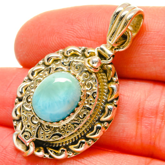 Larimar Pendants handcrafted by Ana Silver Co - PD16899